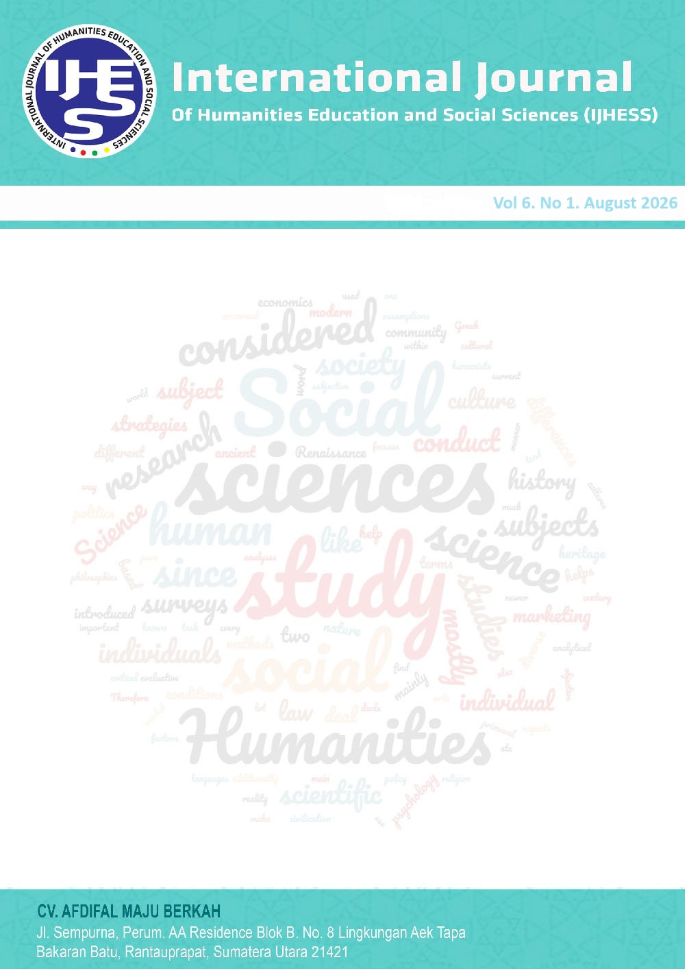 					View Vol. 6 No. 1 (2026): IJHESS AUGUST 2026
				